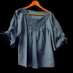 Chic Navy Tunic, Size Small, Like New